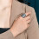 Women's Stainless Steel Vintage Ring Size 8 3