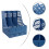 Blue Plastic Document Sorting Shelf Office Storage Holder 2