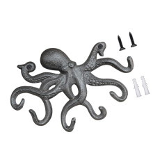 Decoratieve metalen octopussen haak functionele-ijzerkleur
