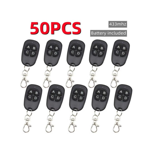 50pcs 433MHz Copy Remote Control Electric Garage Door Opener Remote Control Duplicator Clone Cloning Code Controller 1
