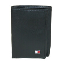 Tommy Hilfiger Men's Leather Oxford Slim Trifold Wallet