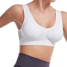 Reggiseno sportivo senza ferretto da donna – Poliestere traspirante, taglia