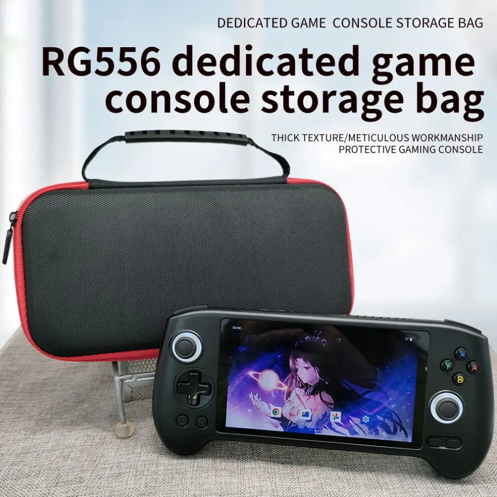 Carrying Case For Rg556 Handheld Console Eva Hard Shell Bag Red 9336866838237