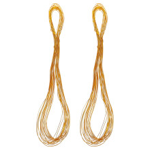 2 rouleaux de fil métallique pour la création de bijoux et le modelage DIY. Fil d'or multi-usages en métal.