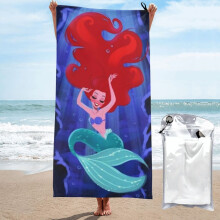 Osuška Ariel, mikrovláknová rychleschnoucí plážová osuška, nadměrná velikost, odolná proti písku, pro dospělé a děti, 27,5"x55" -