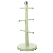 Soporte para tazas con forma de árbol para mostrador, tazas de café de hierro forjado, estante de almacenamiento para té y decoración del hogar.