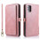 Funda tipo cartera - compatible con Samsung Galaxy A51 Oro rosa 1