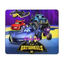 Tapis de souris Batwheels avec bord cousu, base en caoutchouc antidérapante, tissu Lycra lavable, compatible avec les ordinateurs et les ordinateurs