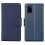 Compatível com Samsung Galaxy S20FE - Capa carteira Hanman elegante, azul marinho 1