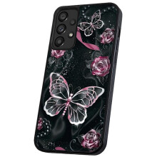Capa para celular com estampa de borboletas, compatível com Samsung Galaxy A33 5G.