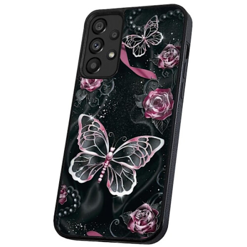 Capa para celular com estampa de borboletas, compatível com Samsung Galaxy A33 5G.