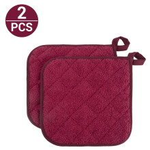 Topflappen-Set aus Baumwolle, Küchenhelfer, Alltagstauglich, Frottee, hitzebeständig, groß, Untersetzer, Topflappen-Set, Topfuntersetzer-Set zum