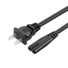 Câble d'alimentation chuanquan AC2Prong C8 de 1,5 m (5 pi) standard à 2 broches pour TV, PS4, PS5, haut-parleur, moniteur, Xbox, câble