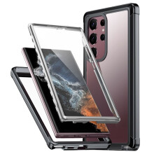Cás Cosanta Ultra Iomlán atá comhoiriúnach le Samsung Galaxy S24Ultra Dubh
