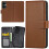Compatible con OnePlus Nord CE3Lite5G - Funda tipo cartera/funda marrón 1