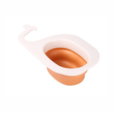Multifunctioneel hangend afvoerzeefje voor de gootsteen, hoekafvoerrek voor keukenopslag, compatibel met XIUH (oranje)