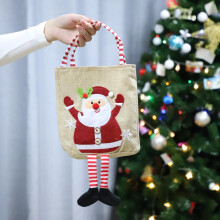 Christmas gift bag with handle for boys and girls