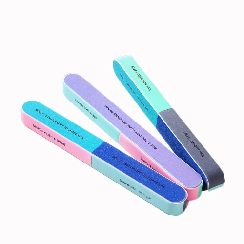 Tkrady3PCS Λίμες Στίλβωσης Νυχιών Έξι Όψεων Επαγγελματικά Εργαλεία Μανικιούρ Φυσικές