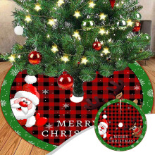 Weihnachtsbaumdecke, Weihnachtsbaummatte, Weihnachtsmann-Weihnachtsdekoration für Indoor-Partys, kompatibel mit Weihnachtsdekorationen