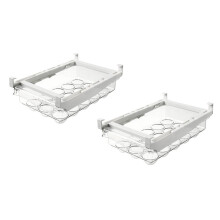 Portauova per frigorifero, cassetto per conservare le uova in frigorifero, mini organizer per cassetti del frigorifero con vassoi estraibili per uova