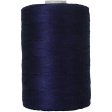 Hilo de coser y acolchar Threadart 100% algodón, carrete de 1000 m, grosor 50/3, color azul oscuro 308 - 50 colores disponibles
