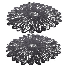2 stuks Hot Stamping Tafelonderzetters voor Festivals, PTFE Schijf PVC Hittebestendige Onderzetter voor Bekers