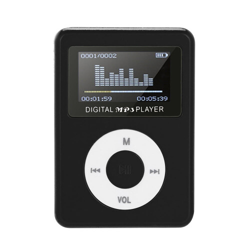 lulshou Mini MP3 Player USB com tela LCD e suporte para 32GB