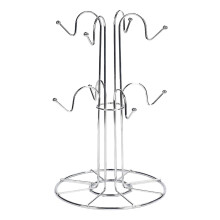 Tassenabtropfgestell mit 8 Haken, luxuriöser Kaffeebecherhalter, Barständer für Glas-Arbeitsplatten, Küchenaufbewahrung, Heimbecher