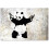 AVOI Banksy Αφίσα Τέχνης Τοίχου Πάντα με Όπλα Εκτύπωση σε Καμβά Δροσερό Διακόσμηση 1