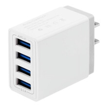 USB wall charger cube 4-port for phone tablet