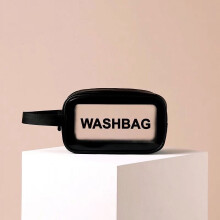 Draagbare, matte, transparante cosmetische tassen, doorzichtige reistassen, transparante waterdichte toilettassen, doorschijnend voor op reis,