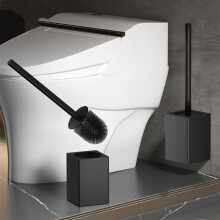 Sonderangebot! lulshou Deluxe-Toilettenbürste mit Edelstahlgriff, kompaktem Design und langen Borsten für die Badreinigung