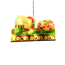 Décorations lumineuses de Noël Deeceymbur, guirlandes à ventouses LED pour vitrines, mini guirlandes colorées I