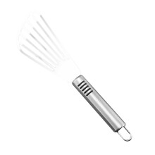 Espátula de aço inoxidável para peixe, ideal para virar, fritar e grelhar.