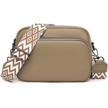 Crossbodytassen voor dames - Leren handtassen en schoudertassen met verstelbare brede riem. Cameratas/crossbodytas voor dames en meisjes, geschikt