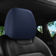 Lierteer Premium Stof Nakkestøttebetræk Til Bil Lastbil SUV Auto Universal Pasform Mørkeblå