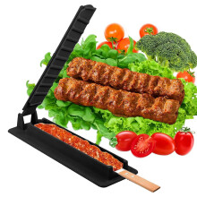 Kunststof kebabmaker - Compatibel met handmatige kebabvormpjes, barbecuesets voor buitengrillen, gebruiksvriendelijke spiesmachine