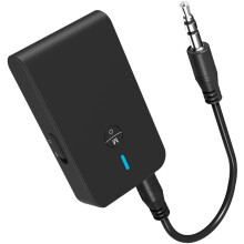 Glacadóir Tarchuradóra Bluetooth5.0, Oiriúntóir Fuaime Gan Sreang 3.5mm do Theilifís, Carr, Steirió Baile, Cainteoir & Cluasáin, Moill Íseal