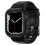 Spigen compatível com Apple Watch de 44/45 mm, capa/pulseira Rugged Armor 'Pro' preta. 1