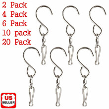 Draaibare haken, clips en hangers voor het ophangen van windgong, kristallen draaiers en andere decoratieve elementen.