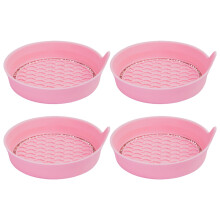Cóstóirí Uisce Hesroicy - 4 phíosa Cóstóirí Frith-Shleamhnáin Silicone le hIonleagan Rhinestone, Ag luí le Cupáin Gluaisteáin - Éasca le
