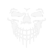 Halloween schedel sticker vinyl sticker voor auto/vrachtwagen, perfect voor Halloween feestdecoratie