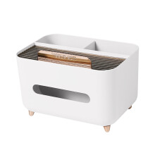 Boîte à mouchoirs en papier, tiroir, rangement pour télécommande, boîte de rangement haut de gamme pour salon et salle à manger
