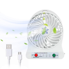 Ventilateur de bureau portable Hiroekza, silencieux, en forme de flocon de neige, avec lanterne LED, éclairage à 3 vitesses, batterie rechargeable