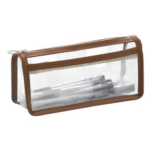YOBOLK Pencil Case Double-layer Transparent Pen Case Large Capacity Stationery And Pen Case Fashionable New Models Pencil Pouch Clearance
