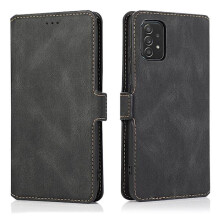 Capa carteira elegante Floveme - compatível com Samsung Galaxy A53 5G, preta.