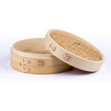 Bamboo Steamer Basket Traditional Chinese Kitchen Tool 9.45