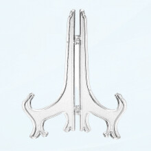 Clear Plastic Plate Easel Stand 6 Inch Tall Pack of 12