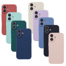 Funda SKALO compatible con iPhone 16, ultradelgada de TPU - Más colores: Azul