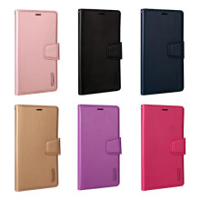 Capa carteira bem projetada (Hanman) - compatível com Samsung Galaxy A21S Roxo